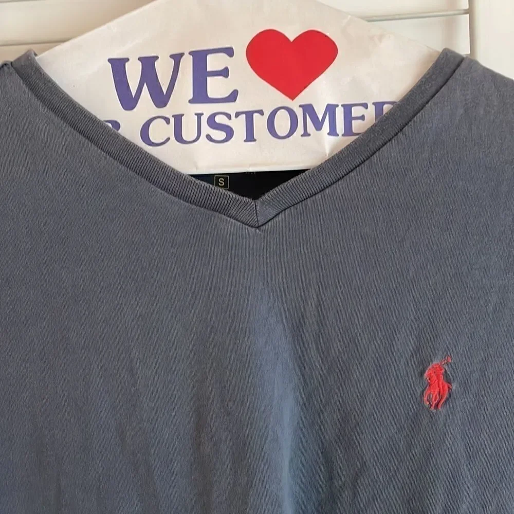 Polo Ralph Lauren t-shirt small grey red pony logo
